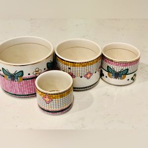 Anthropologie bistro garden tile measuring cups